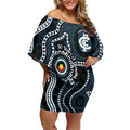 Carlton NAIDOC Week 2026 Personalised Off Shoulder Short Dress 50 Years of Deadly Aboriginal Art