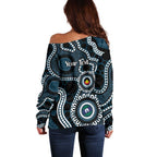 Carlton NAIDOC Week 2026 Personalised Off Shoulder Sweater 50 Years of Deadly Aboriginal Art