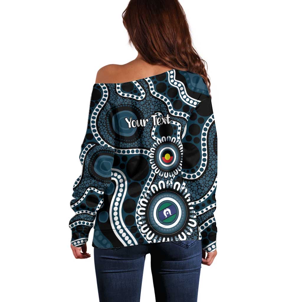 Carlton NAIDOC Week 2026 Personalised Off Shoulder Sweater 50 Years of Deadly Aboriginal Art