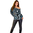 Carlton NAIDOC Week 2026 Personalised Off Shoulder Sweater 50 Years of Deadly Aboriginal Art