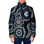 Carlton NAIDOC Week 2026 Personalised Padded Jacket 50 Years of Deadly Aboriginal Art