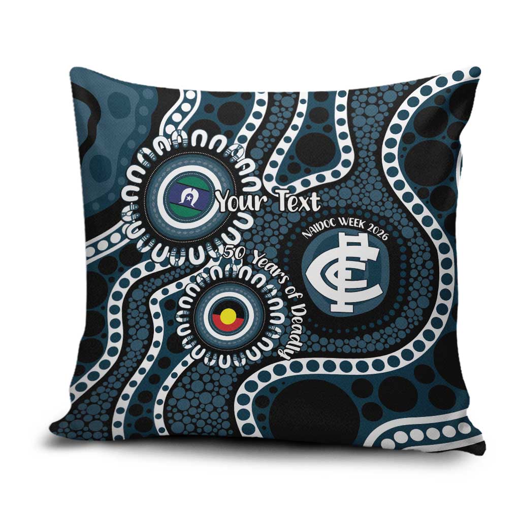 Carlton NAIDOC Week 2026 Personalised Pillow Cover 50 Years of Deadly Aboriginal Art