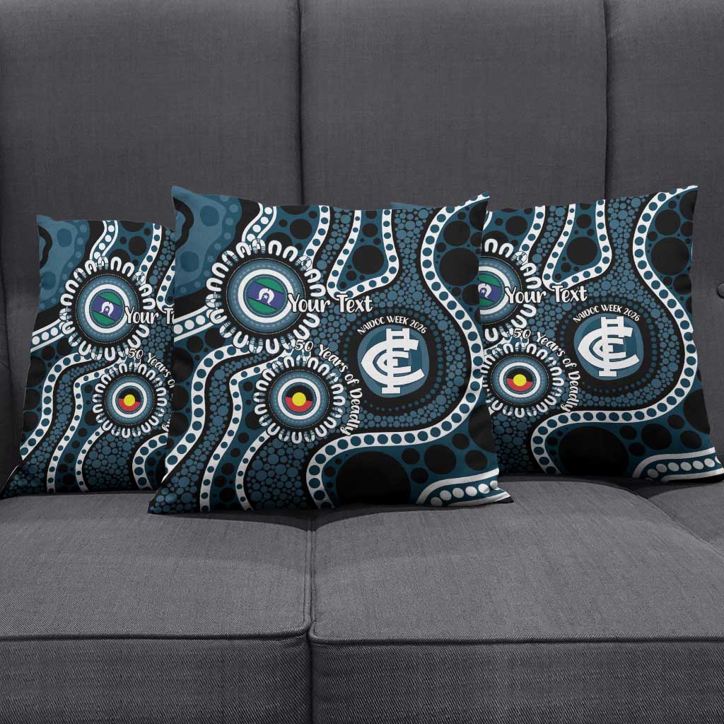 Carlton NAIDOC Week 2026 Personalised Pillow Cover 50 Years of Deadly Aboriginal Art