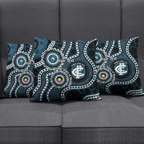 Carlton NAIDOC Week 2026 Personalised Pillow Cover 50 Years of Deadly Aboriginal Art