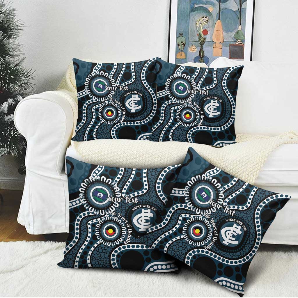 Carlton NAIDOC Week 2026 Personalised Pillow Cover 50 Years of Deadly Aboriginal Art