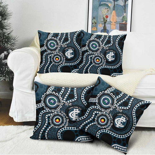 Carlton NAIDOC Week 2026 Personalised Pillow Cover 50 Years of Deadly Aboriginal Art