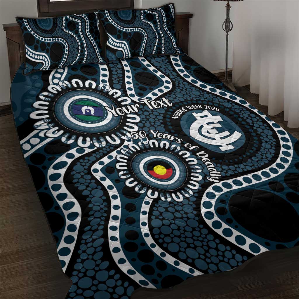 Carlton NAIDOC Week 2026 Personalised Quilt Bed Set 50 Years of Deadly Aboriginal Art
