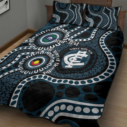 Carlton NAIDOC Week 2026 Personalised Quilt Bed Set 50 Years of Deadly Aboriginal Art