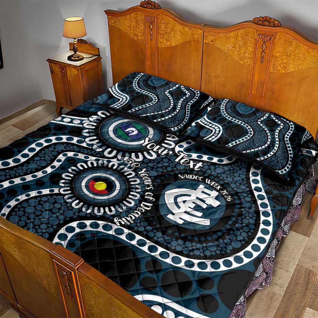 Carlton NAIDOC Week 2026 Personalised Quilt Bed Set 50 Years of Deadly Aboriginal Art