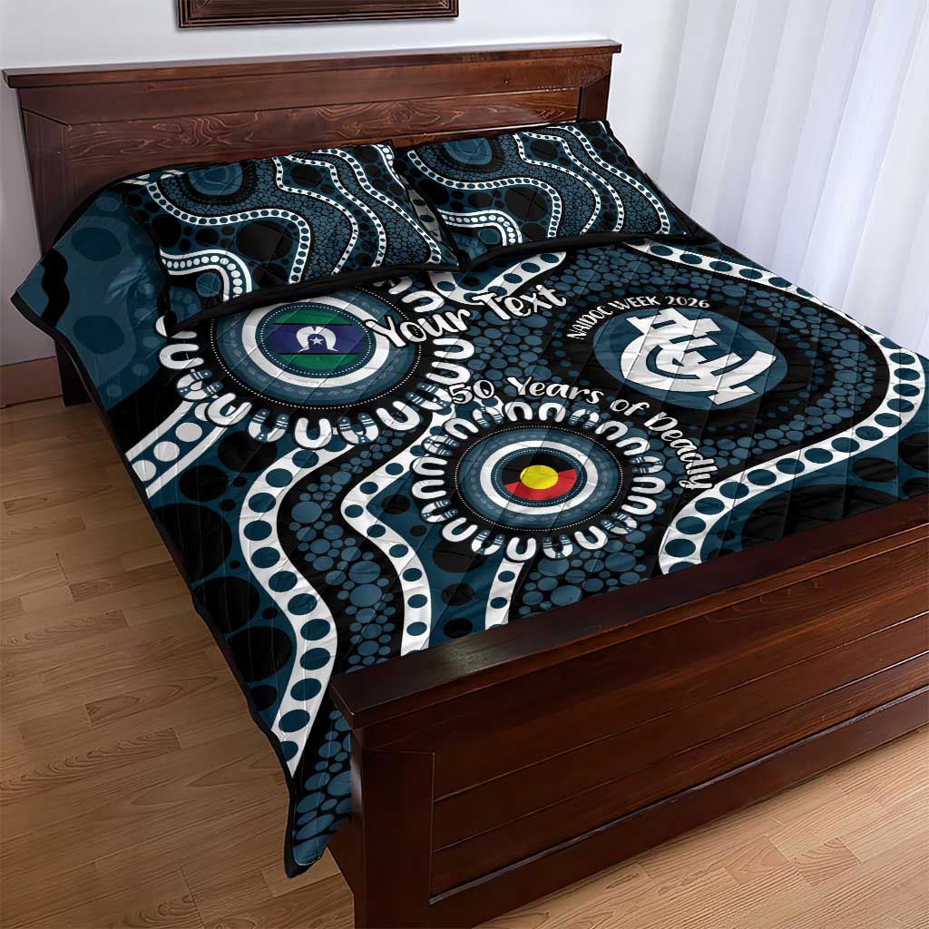 Carlton NAIDOC Week 2026 Personalised Quilt Bed Set 50 Years of Deadly Aboriginal Art