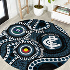 Carlton NAIDOC Week 2026 Personalised Round Carpet 50 Years of Deadly Aboriginal Art
