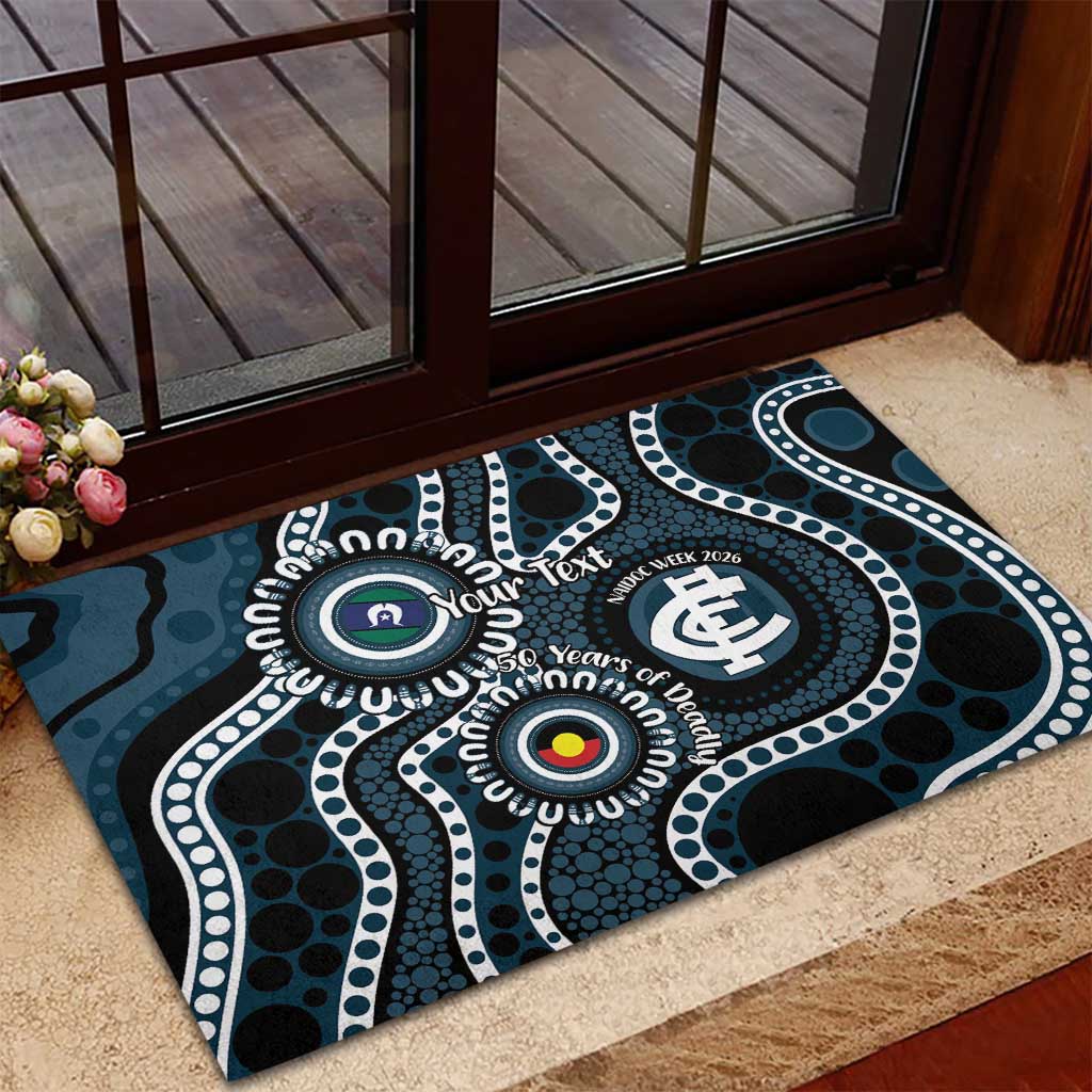 Carlton NAIDOC Week 2026 Personalised Rubber Doormat 50 Years of Deadly Aboriginal Art