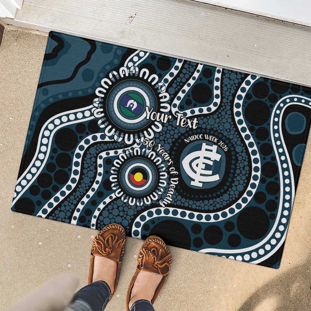 Carlton NAIDOC Week 2026 Personalised Rubber Doormat 50 Years of Deadly Aboriginal Art