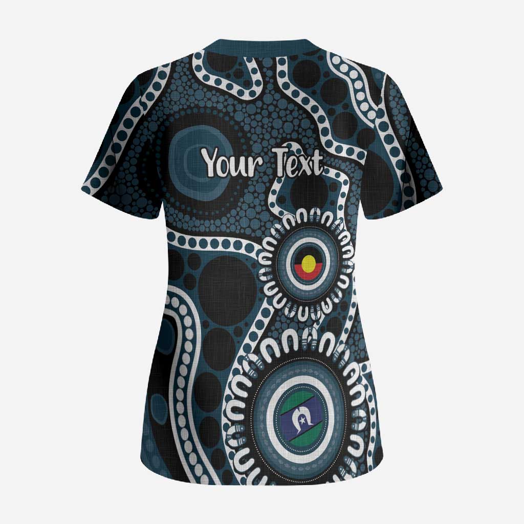 Carlton NAIDOC Week 2026 Personalised Scrub Top 50 Years of Deadly Aboriginal Art