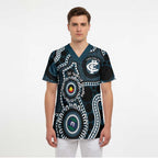 Carlton NAIDOC Week 2026 Personalised Scrub Top 50 Years of Deadly Aboriginal Art