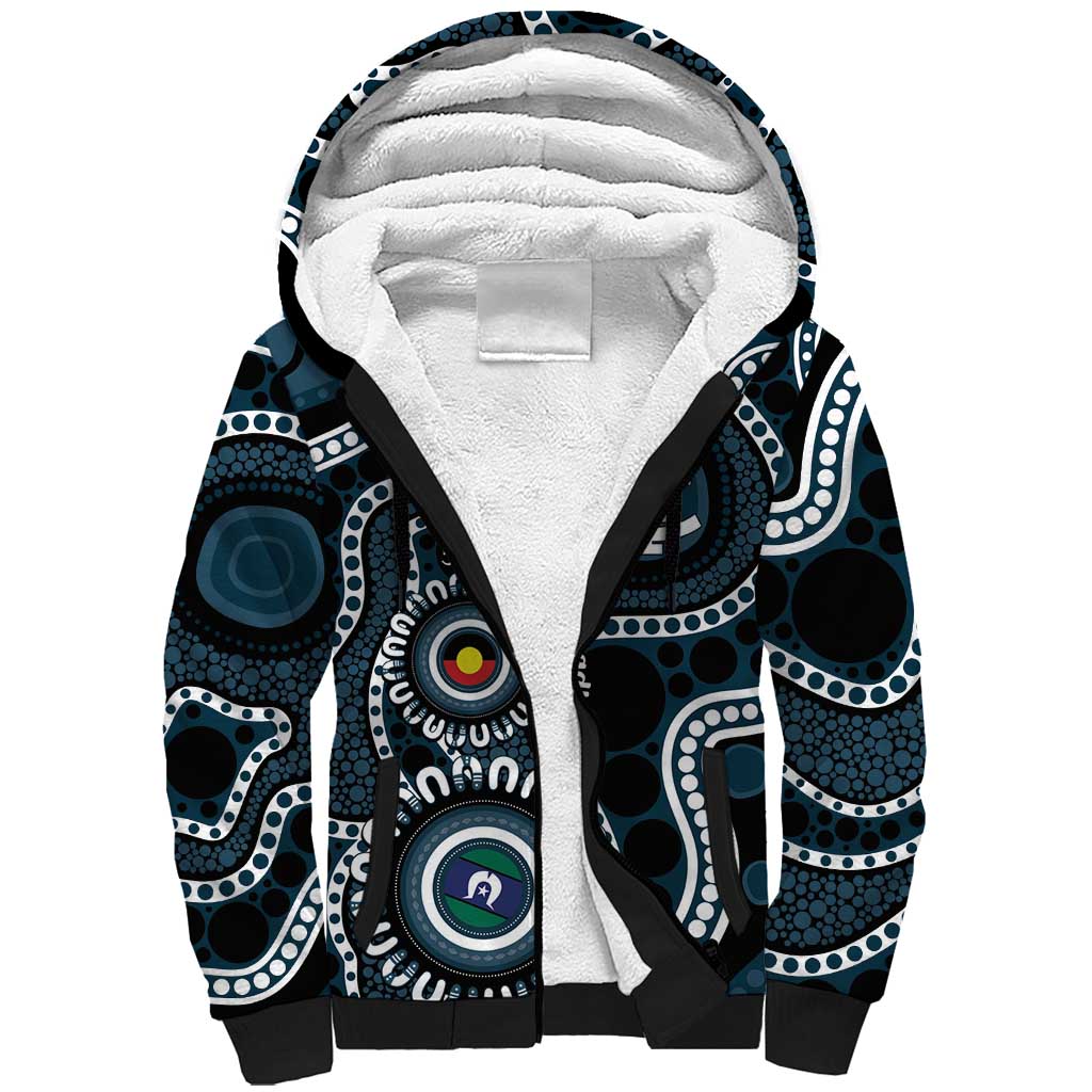 Carlton NAIDOC Week 2026 Personalised Sherpa Hoodie 50 Years of Deadly Aboriginal Art