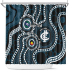 Carlton NAIDOC Week 2026 Personalised Shower Curtain 50 Years of Deadly Aboriginal Art