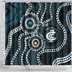 Carlton NAIDOC Week 2026 Personalised Shower Curtain 50 Years of Deadly Aboriginal Art