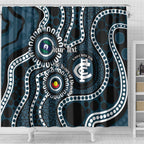 Carlton NAIDOC Week 2026 Personalised Shower Curtain 50 Years of Deadly Aboriginal Art