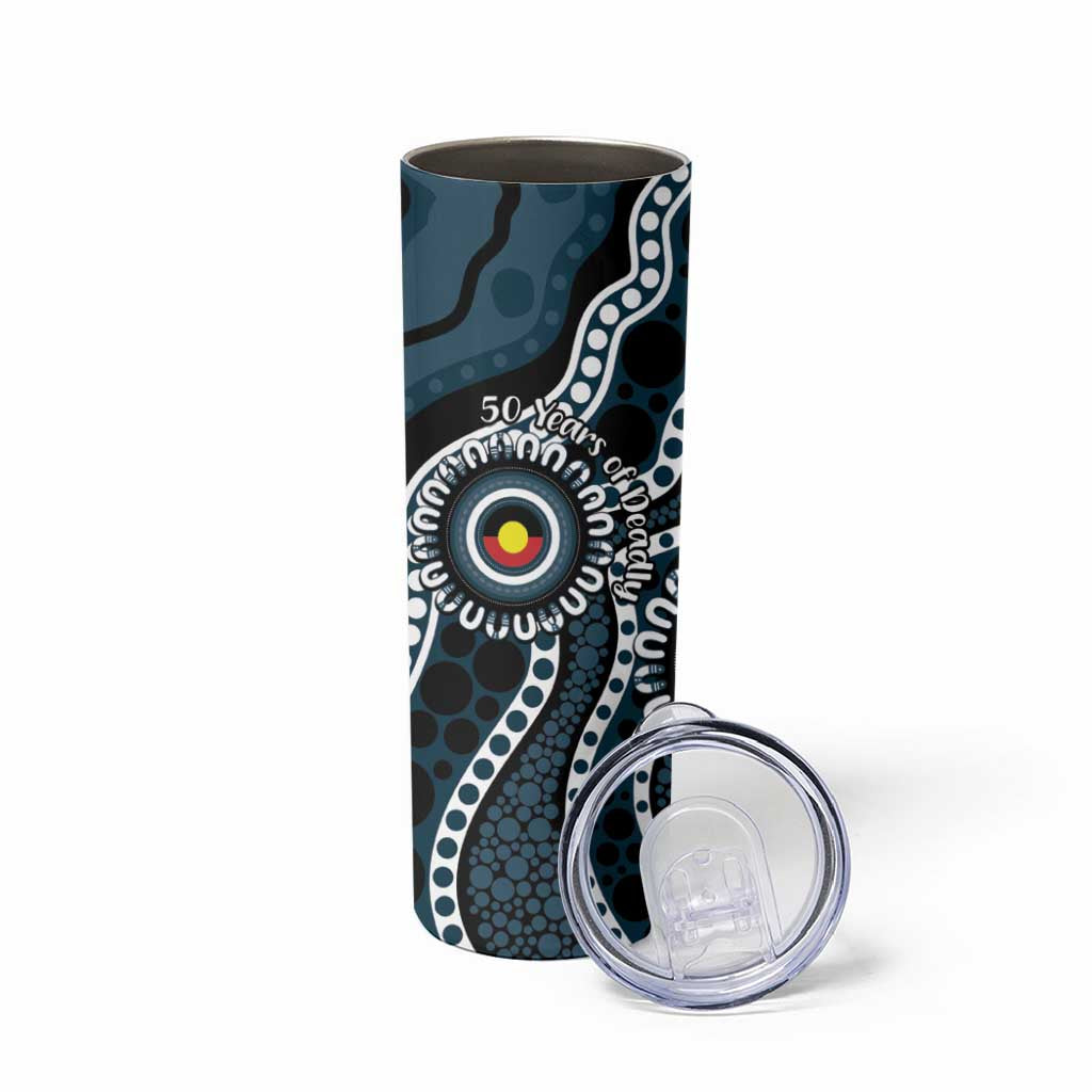 Carlton NAIDOC Week 2026 Personalised Skinny Tumbler 50 Years of Deadly Aboriginal Art