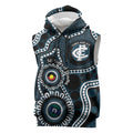 Carlton NAIDOC Week 2026 Personalised Sleeveless Hoodie 50 Years of Deadly Aboriginal Art