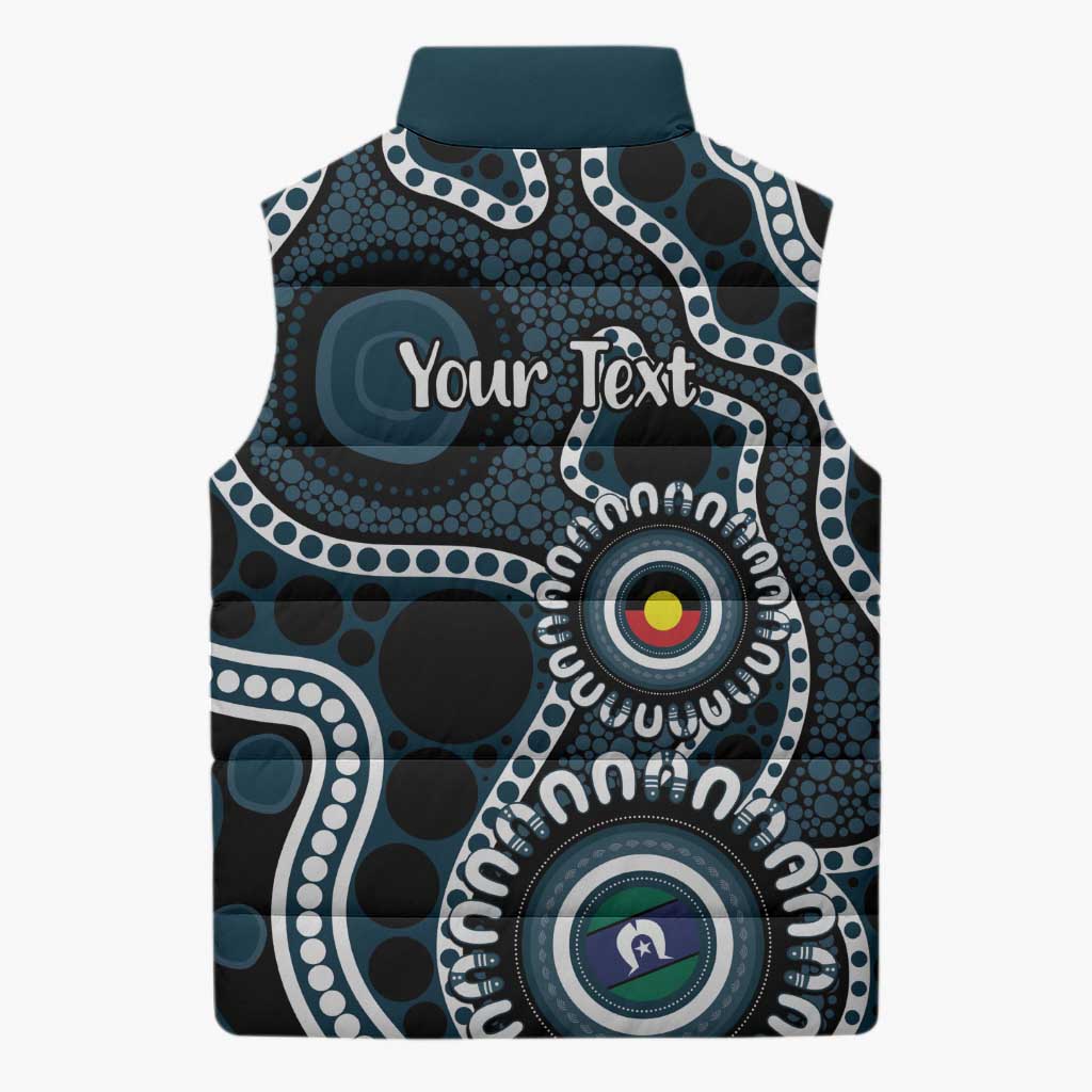 Carlton NAIDOC Week 2026 Personalised Sleeveless Puffer Jacket 50 Years of Deadly Aboriginal Art