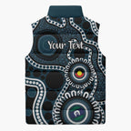 Carlton NAIDOC Week 2026 Personalised Sleeveless Puffer Jacket 50 Years of Deadly Aboriginal Art