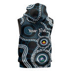 Carlton NAIDOC Week 2026 Personalised Sleeveless Zip Hoodie 50 Years of Deadly Aboriginal Art