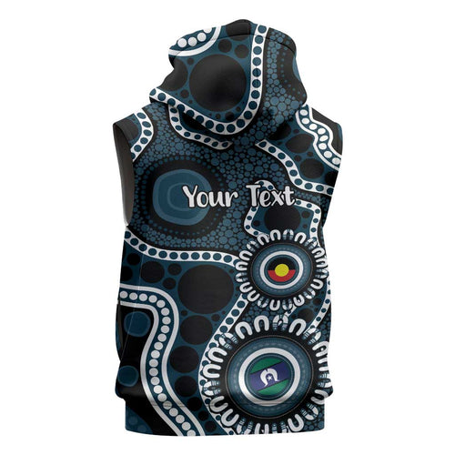 Carlton NAIDOC Week 2026 Personalised Sleeveless Zip Hoodie 50 Years of Deadly Aboriginal Art