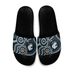 Carlton NAIDOC Week 2026 Personalised Slide Sandals 50 Years of Deadly Aboriginal Art