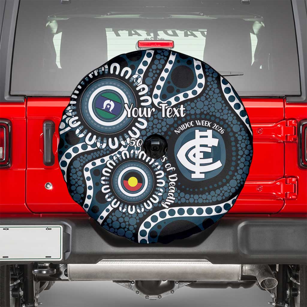 Carlton NAIDOC Week 2026 Personalised Spare Tire Cover 50 Years of Deadly Aboriginal Art