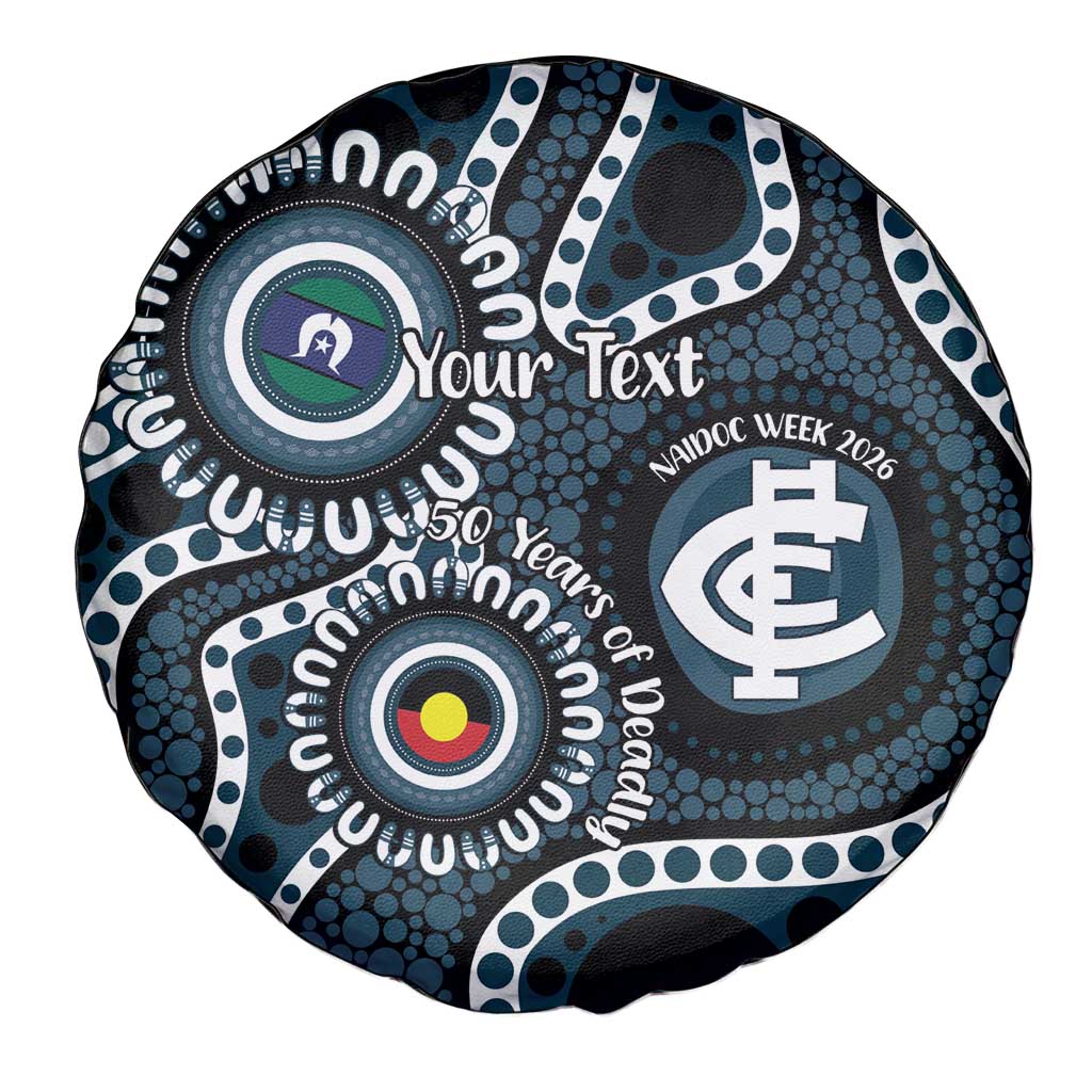 Carlton NAIDOC Week 2026 Personalised Spare Tire Cover 50 Years of Deadly Aboriginal Art