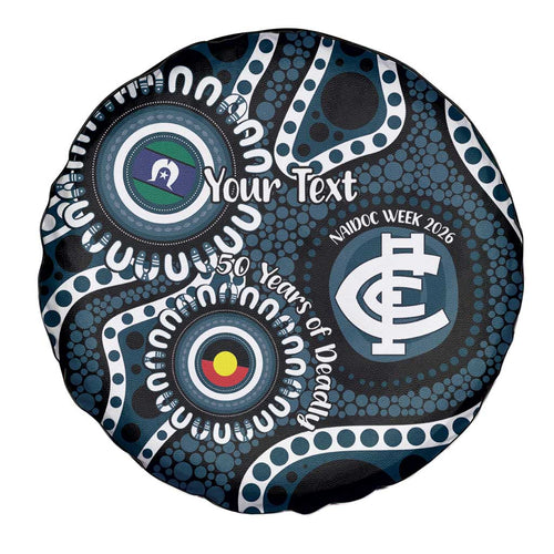 Carlton NAIDOC Week 2026 Personalised Spare Tire Cover 50 Years of Deadly Aboriginal Art