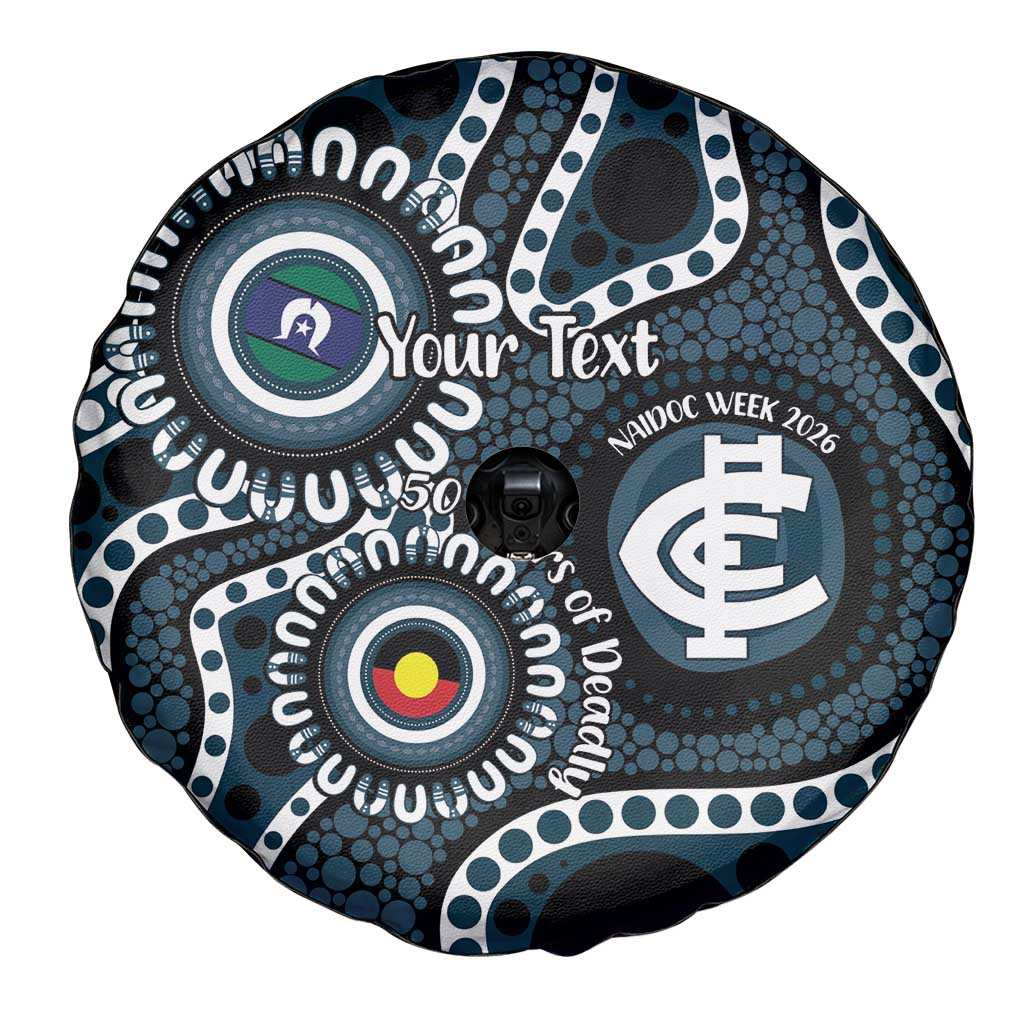 Carlton NAIDOC Week 2026 Personalised Spare Tire Cover 50 Years of Deadly Aboriginal Art