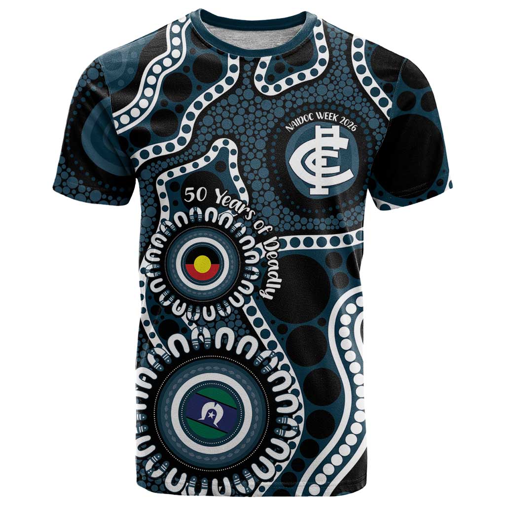 Carlton NAIDOC Week 2026 Personalised T Shirt 50 Years of Deadly Aboriginal Art