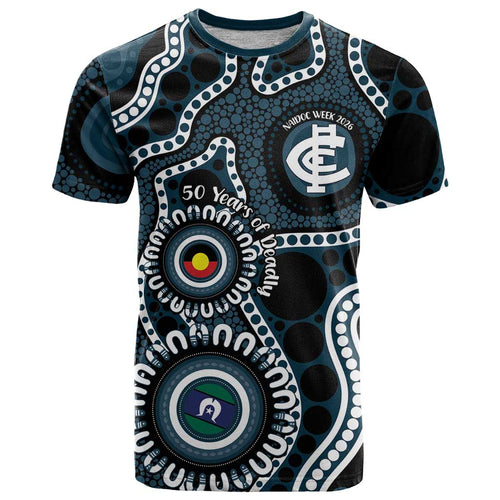 Carlton NAIDOC Week 2026 Personalised T Shirt 50 Years of Deadly Aboriginal Art