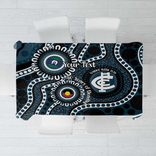 Carlton NAIDOC Week 2026 Personalised Tablecloth 50 Years of Deadly Aboriginal Art