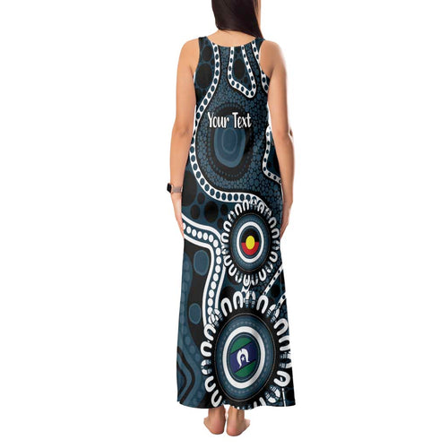 Carlton NAIDOC Week 2026 Personalised Tank Maxi Dress 50 Years of Deadly Aboriginal Art