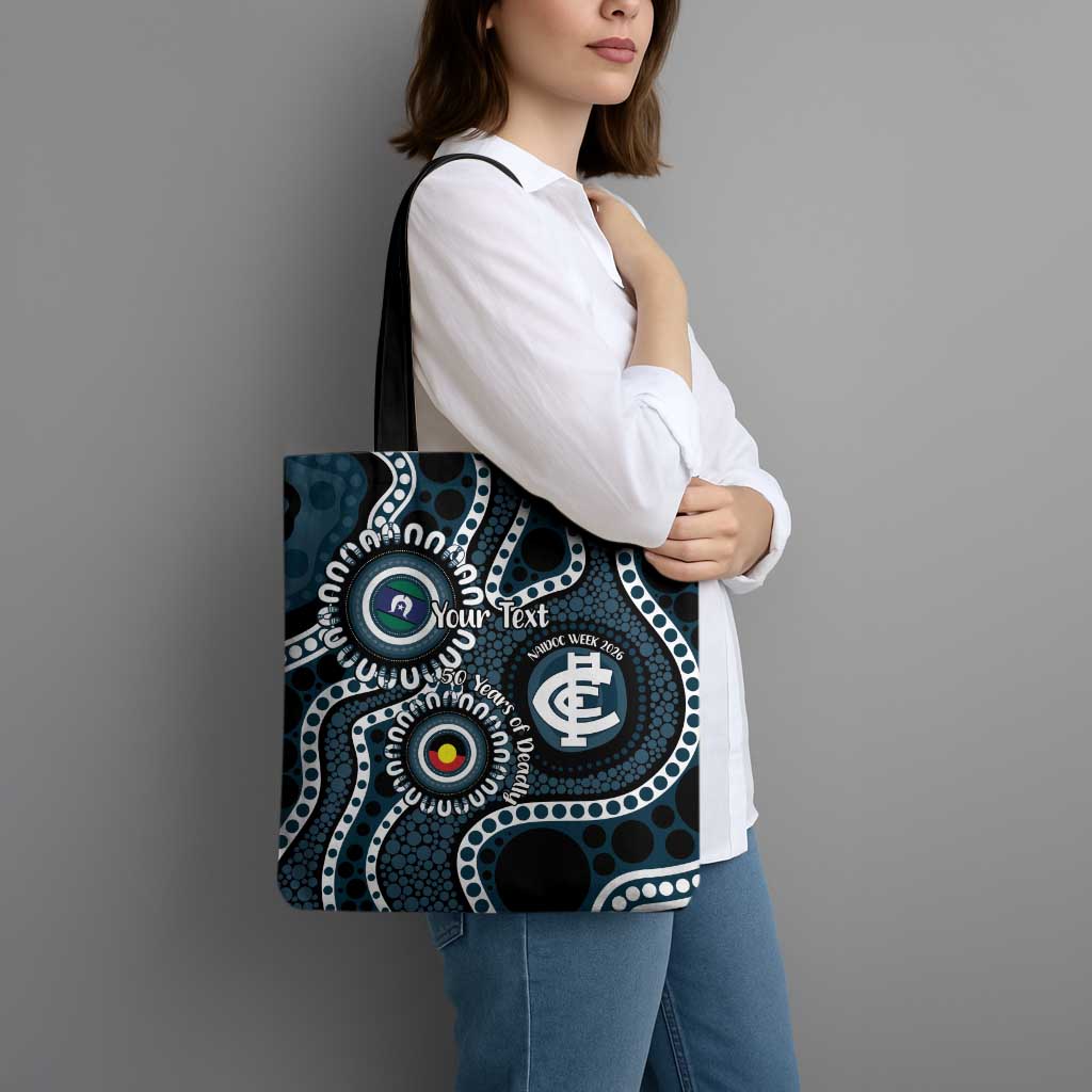 Carlton NAIDOC Week 2026 Personalised Tote Bag 50 Years of Deadly Aboriginal Art