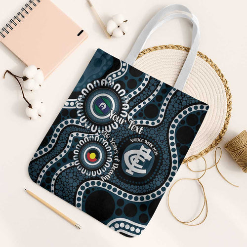 Carlton NAIDOC Week 2026 Personalised Tote Bag 50 Years of Deadly Aboriginal Art