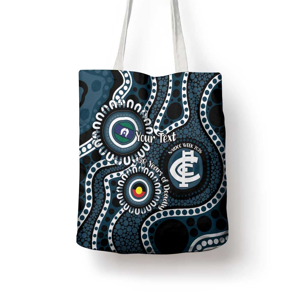 Carlton NAIDOC Week 2026 Personalised Tote Bag 50 Years of Deadly Aboriginal Art