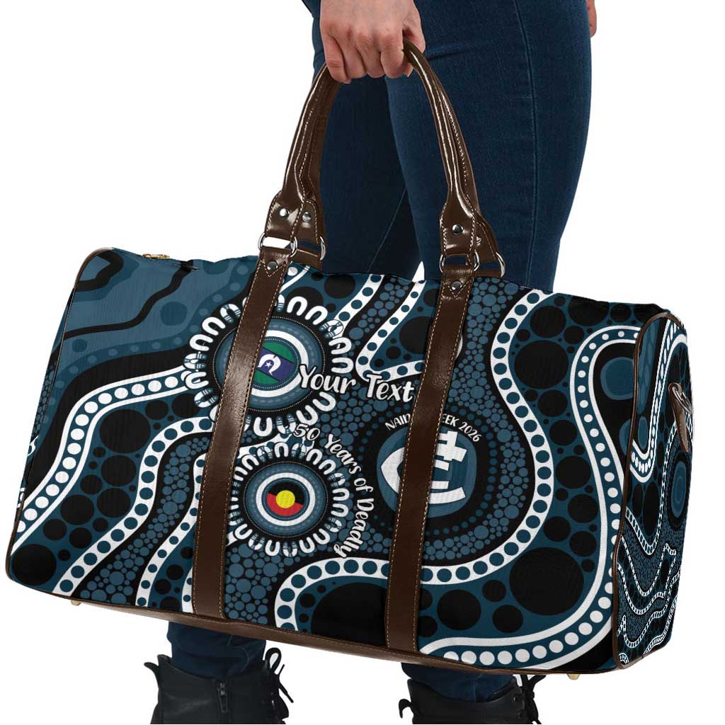 Carlton NAIDOC Week 2026 Personalised Travel Bag 50 Years of Deadly Aboriginal Art