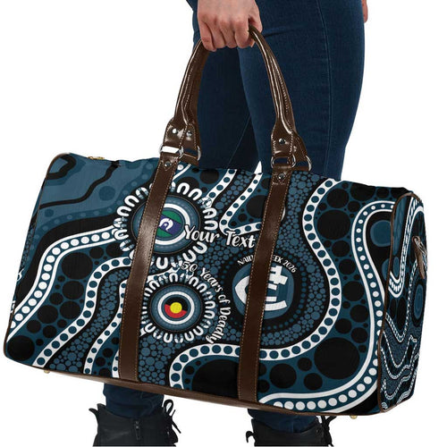 Carlton NAIDOC Week 2026 Personalised Travel Bag 50 Years of Deadly Aboriginal Art