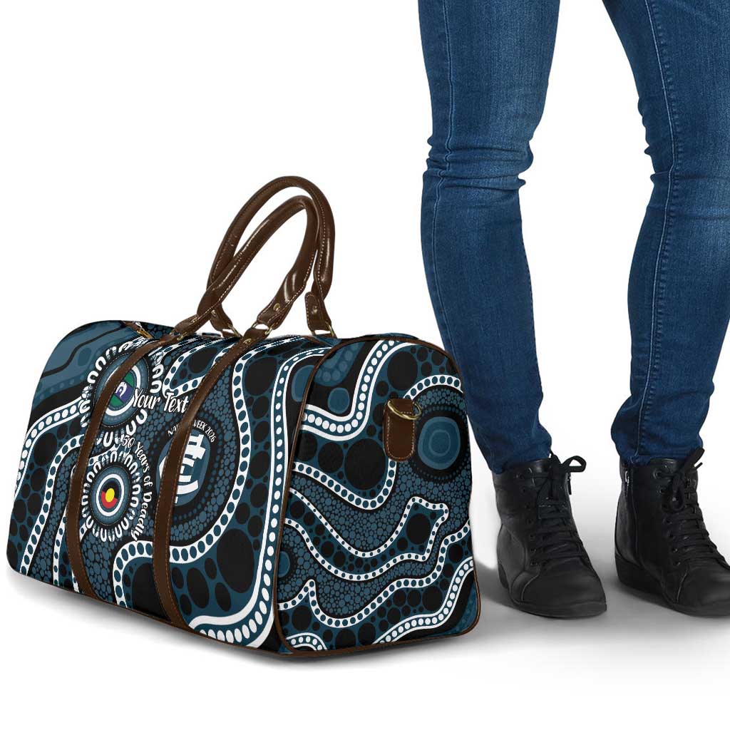 Carlton NAIDOC Week 2026 Personalised Travel Bag 50 Years of Deadly Aboriginal Art