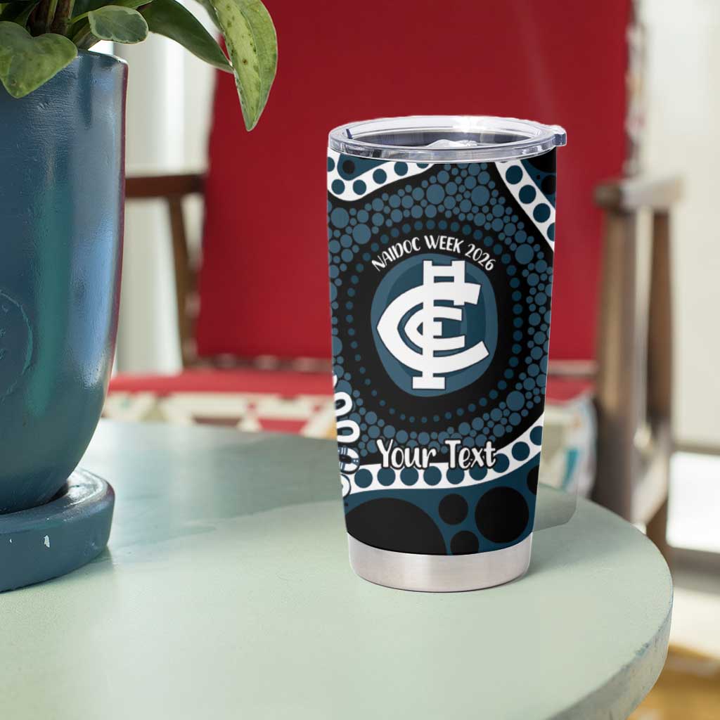 Carlton NAIDOC Week 2026 Personalised Tumbler Cup 50 Years of Deadly Aboriginal Art