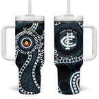Carlton NAIDOC Week 2026 Personalised Tumbler With Handle 50 Years of Deadly Aboriginal Art