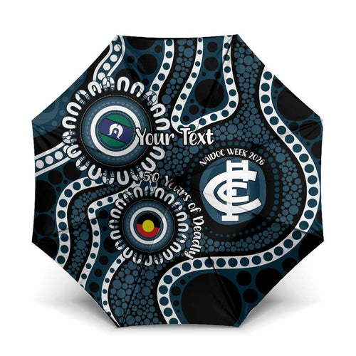 Carlton NAIDOC Week 2026 Personalised Umbrella 50 Years of Deadly Aboriginal Art