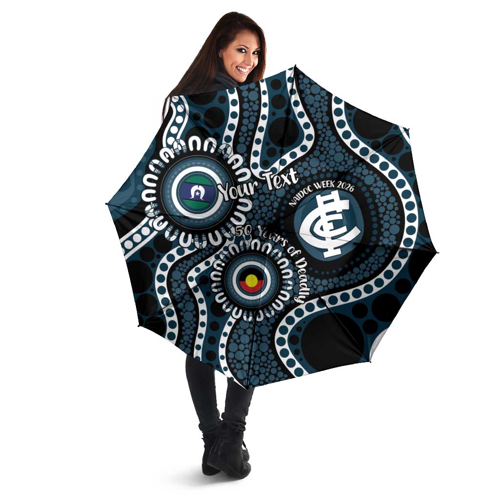 Carlton NAIDOC Week 2026 Personalised Umbrella 50 Years of Deadly Aboriginal Art
