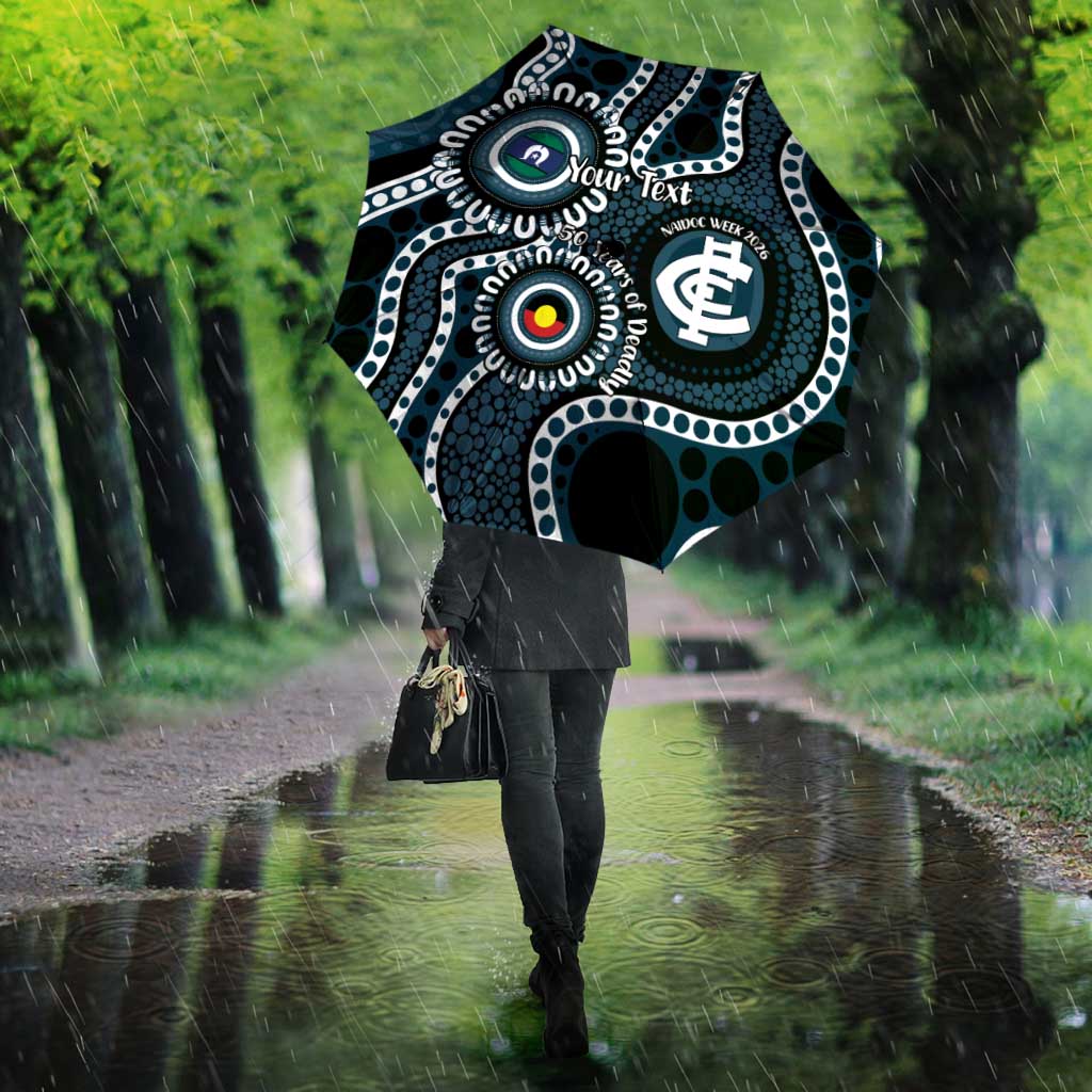 Carlton NAIDOC Week 2026 Personalised Umbrella 50 Years of Deadly Aboriginal Art