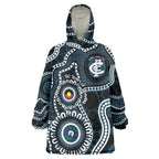 Carlton NAIDOC Week 2026 Personalised Wearable Blanket Hoodie 50 Years of Deadly Aboriginal Art